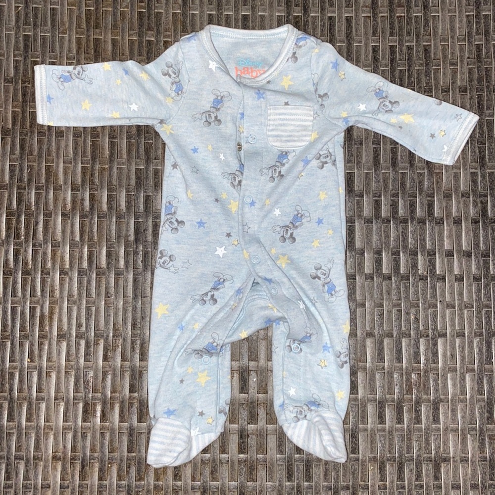 Newborn Disney Mickey Onesie